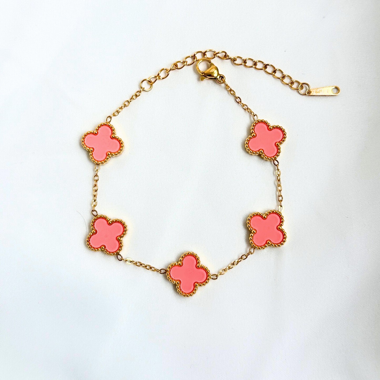 ARMBAND - ROSA & GULD