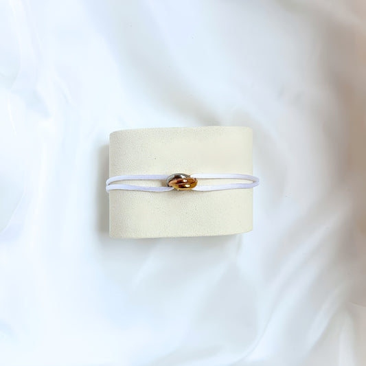 TRE RINGAR ARMBAND - VIT