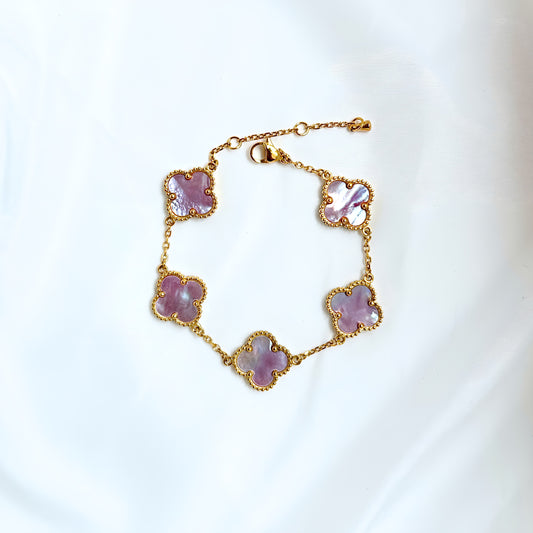 LUXURY ARMBAND - ROSA & GULD