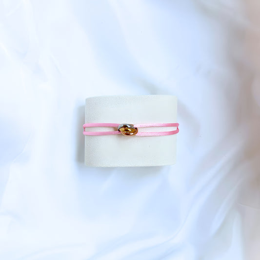TRE RINGAR ARMBAND - ROSA