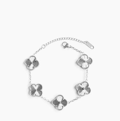 ÖRHÄNGEN & ARMBAND SET - SILVER